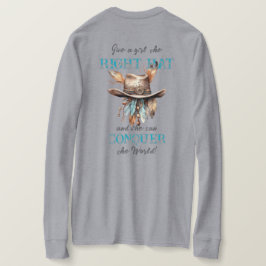 Boho Cowgirl Pet T-shirt met lange mouwen