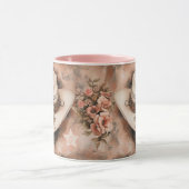 Boho cowgirl pet & zalmbloemen mok (Midden)