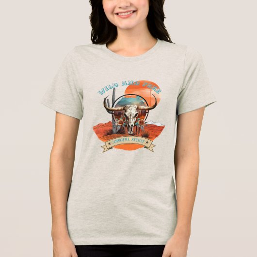 Boho Cowgirl Spirit T-shirt (Voorkant)