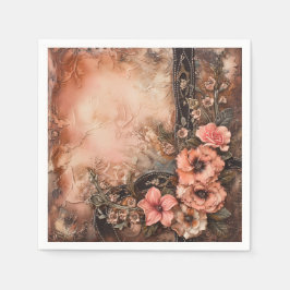 Boho Cowgirl Western Bloemen Trouwservetten Servet