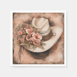 Boho Cowgirl Western Bloemen Trouwservetten Servet