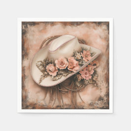 Boho Cowgirl Western Bloemen Trouwservetten Servet