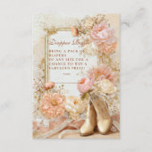 Boho Cowgirl Western Diapper Raffle Informatiekaartje (Voorkant)