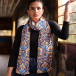 Boho Cowgirl Western Floral Damask Sjaal<br><div class="desc">Flowers and Swirls Western Floral Damask decoratieve vrouwen lange chiffon sjaal in prachtige tinten van kobaltblauw. Breng tijdloze elegantie en vrouwelijke charme naar uw garderobe met dit chique ontwerp met een prachtig, ingewikkeld, Western geïnspireerd damast bloemenontwerp dat ideaal is voor de moderne cowgirl. Details die doen denken aan leerpatronen met...</div>