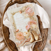 Boho Cowgirl Western Theme Baby shower Folie Uitnodiging