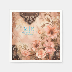 Boho Cowgirl Westerne Bloemen Trouwservetten Servet