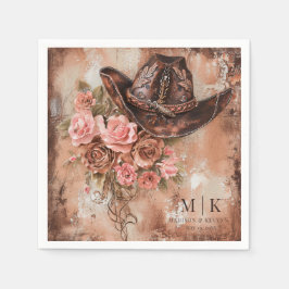 Boho Cowgirl Westerne Bloemen Trouwservetten Servet