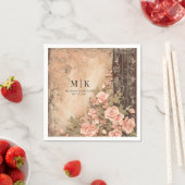 Boho Cowgirl Westerne Bloemen Trouwservetten Servet (Insitu)