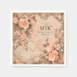 Boho Cowgirl Westerne Bloemen Trouwservetten Servet