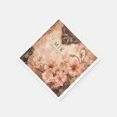 Boho Cowgirl Westerne Bloemen Trouwservetten Servet (Hoek)