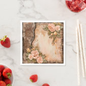 Boho Cowgirl Westerse bloemige trouwservetten Servet (Insitu)