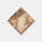 Boho Cowgirl Westerse bloemige trouwservetten Servet (Hoek)