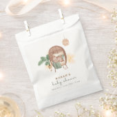 Boho Cozy Teddy Bear Slaap Baby shower Bedankzakje (Geknipt)