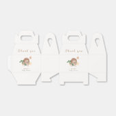 Boho Cozy Teddy Bear Slaap Baby shower Dank u Bedankdoosjes (Uitgevouwen)