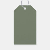 Boho Cozy Teddy Bear Slaap Baby shower Dank u Cadeaulabel (Achterkant)