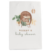 Boho Cozy Teddy Bear Slaap Baby shower Medium Cadeauzakje (Voorkant)