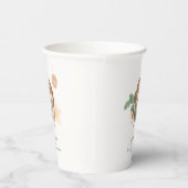 Boho Cozy Teddy Bear Slaap Baby shower Papieren Bekers (Rechts)