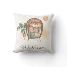 Boho Cozy Teddy Bear Slaap Monogram Kinderkamer