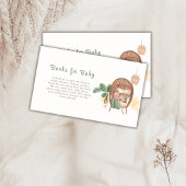 Boho Cozy Teddy Bear Slaapboeken voor Baby shower Informatiekaartje