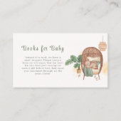 Boho Cozy Teddy Bear Slaapboeken voor Baby shower Informatiekaartje (Voorkant)