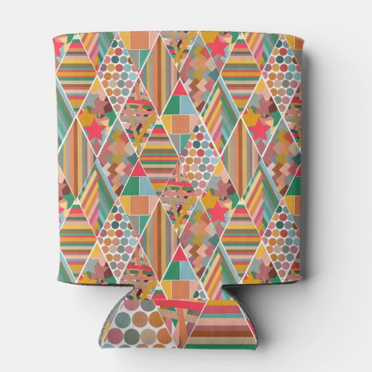 Boho Crazy Quilt Blikjeskoeler (Achterkant)