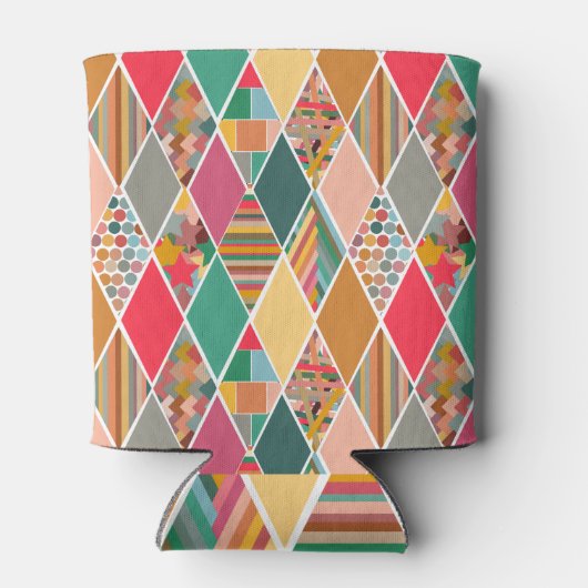Boho Crazy Quilt Blikjeskoeler (Achterkant)