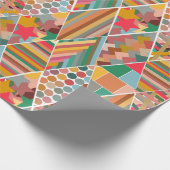 Boho Crazy Quilt Cadeaupapier (Hoek)