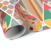 Boho Crazy Quilt Cadeaupapier (Rol Hoek)