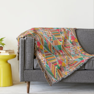 Boho Crazy Quilt Deken