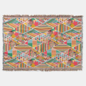 Boho Crazy Quilt Deken (Voorkant)