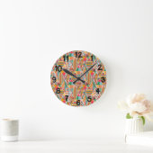 Boho Crazy Quilt Ronde Klok (Huis)