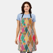 Boho Crazy Quilt Schort (Gedragen)