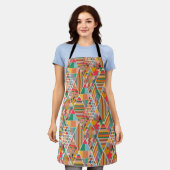 Boho Crazy Quilt Schort (Gedragen)