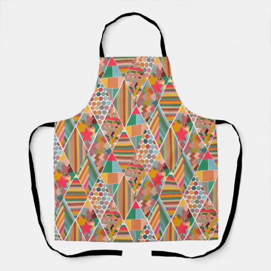 Boho Crazy Quilt Schort (Voorkant)