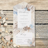 Boho Cream Beach Rustic Dinner