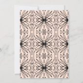 Boho Cream en Black Tribal Pattened Kaart (Achterkant)