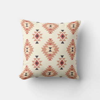 Boho Cream en Dusty Pink Southwest Aztec Design Kussen