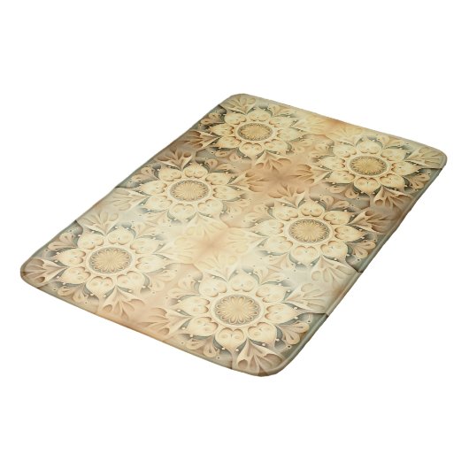 Boho Cream Swirl Hearts Design Mat (Gekanteld)