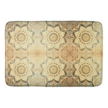 Boho Cream Swirl Hearts Design Mat