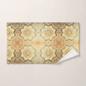 Boho Cream Swirl Hearts Design Towel Set Bad Handdoek (Handdoek)