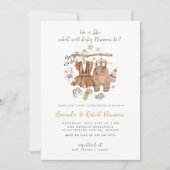 Boho Creatuuronthulling Baby Shower Kledinglijn Kaart (Voorkant)