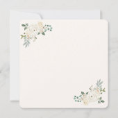 Boho Crème Bloemige Trouwboog Save the Date (Achterkant)