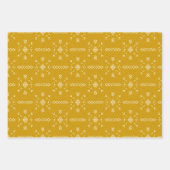 Boho crème, grijs en geel design inpakpapier vel (Voorkant 3)
