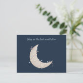 Boho Crescent Moon Briefkaart (Staand voorkant)