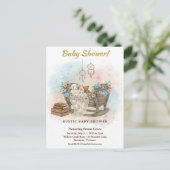 Boho Crib Dream Catcher Baby Shower Invitation Briefkaart (Staand voorkant)