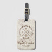 Boho Cruise bestemming bruiloft Bagagelabel (Voorkant (verticaal))