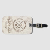 Boho Cruise bestemming bruiloft Bagagelabel (Voorkant (horizontaal))