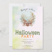  Boho Crystal Ball Halloween Party Kaart (Voorkant)