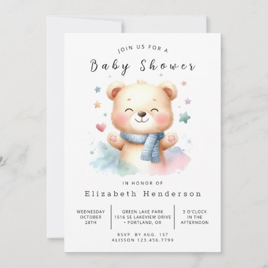 Boho Custom Beer Baby shower Kaart (Voorkant)