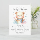 Boho Custom Beer Baby shower Kaart (Staand voorkant)